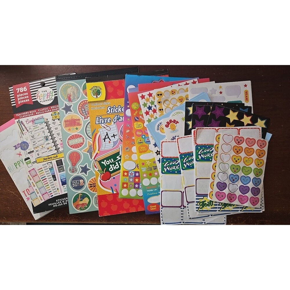 Lot of Teacher Classroom Reward Motivational Stickers
